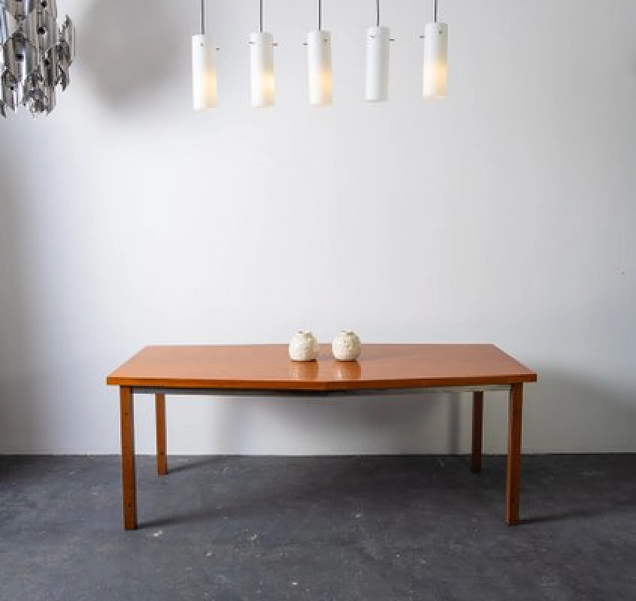 Tavolo in teak e ferro di Saporiti, anni '60 12