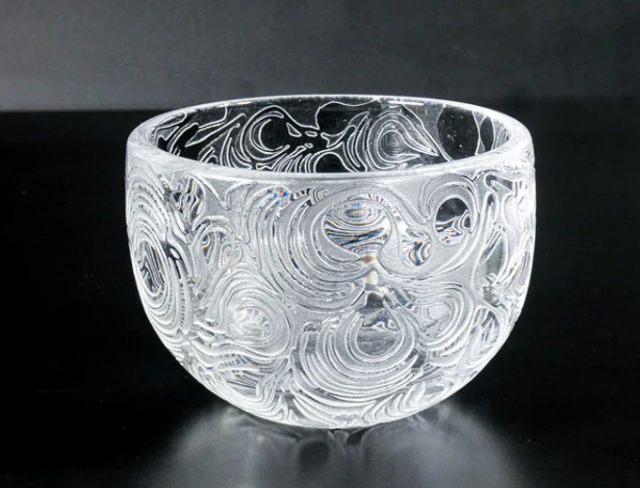 Cut glass bowl by Bertil Vallien for Kosta Boda & Afors 1