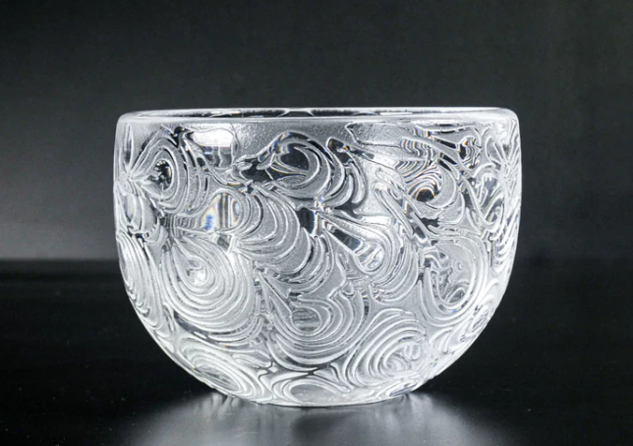 Cut glass bowl by Bertil Vallien for Kosta Boda & Afors 4