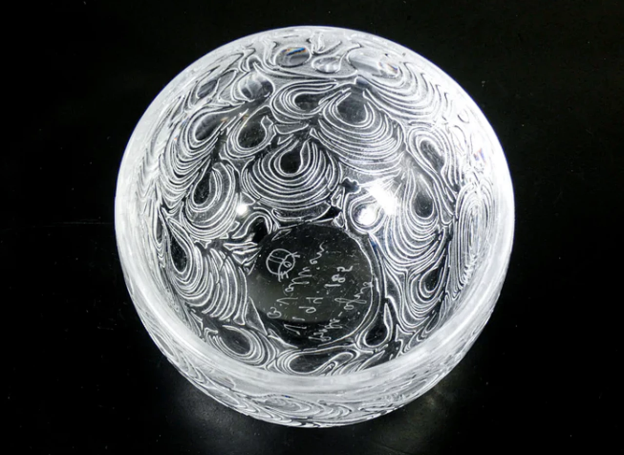 Ciotola in vetro molato di Bertil Vallien per Kosta Boda & Afors 5