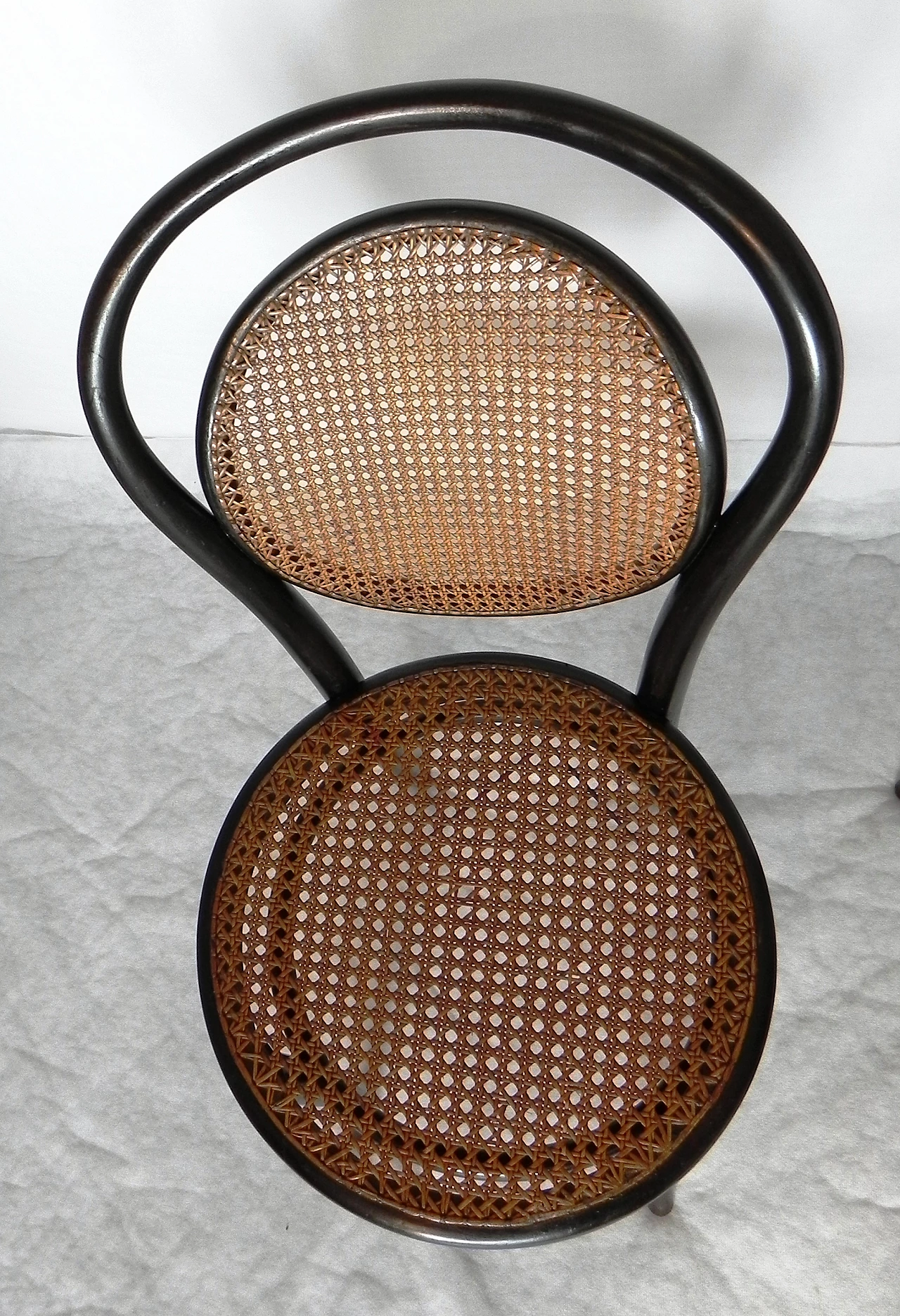 Pair of wood and Vienna straw chairs by J. & J. Kohn, 1920s 5
