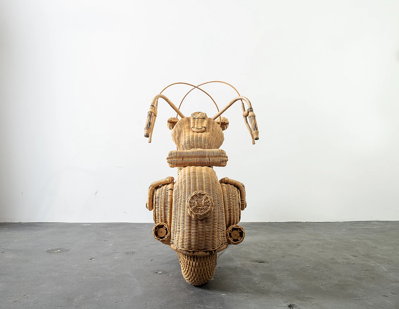 Harley Davidson rattan motorcycle by Tom Dixon for Habitat, 1980s 4