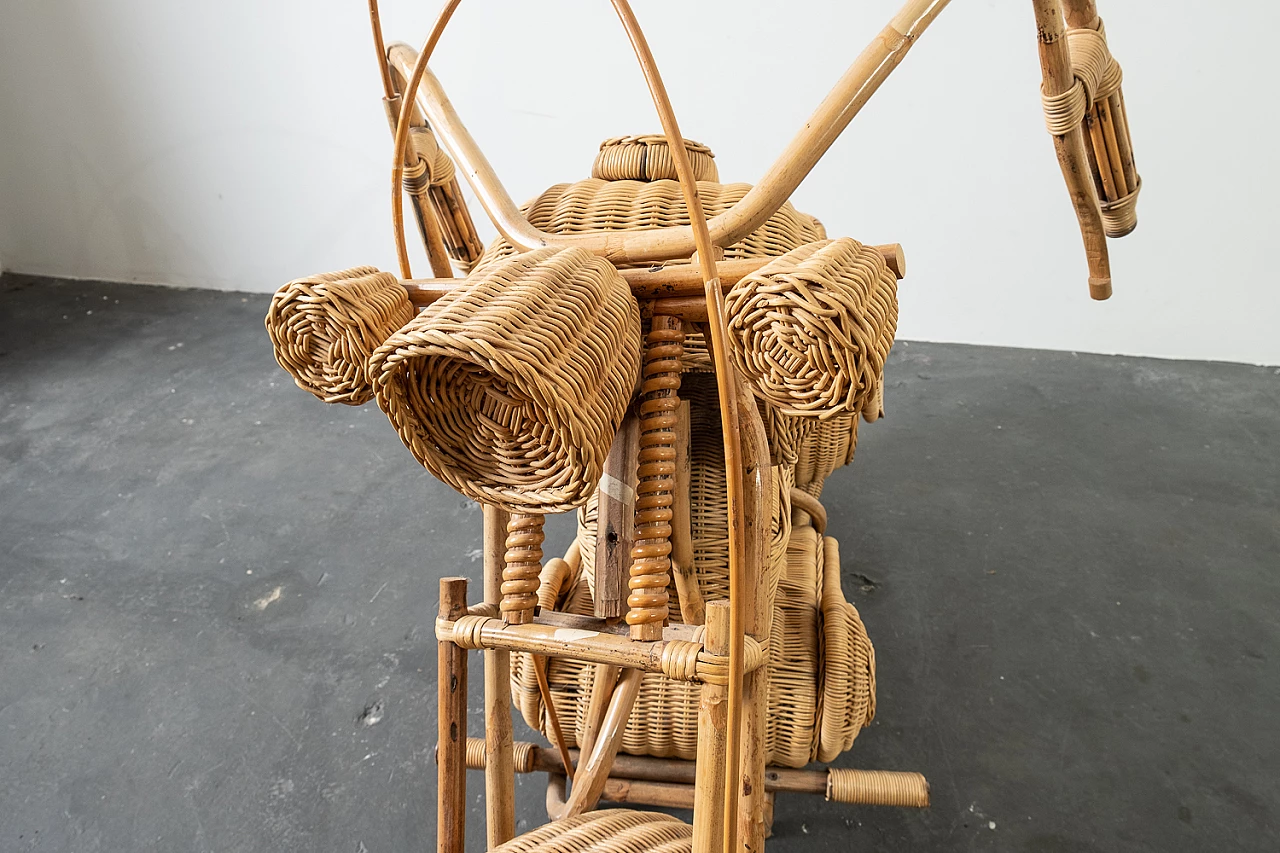 Harley Davidson rattan motorcycle by Tom Dixon for Habitat, 1980s 7