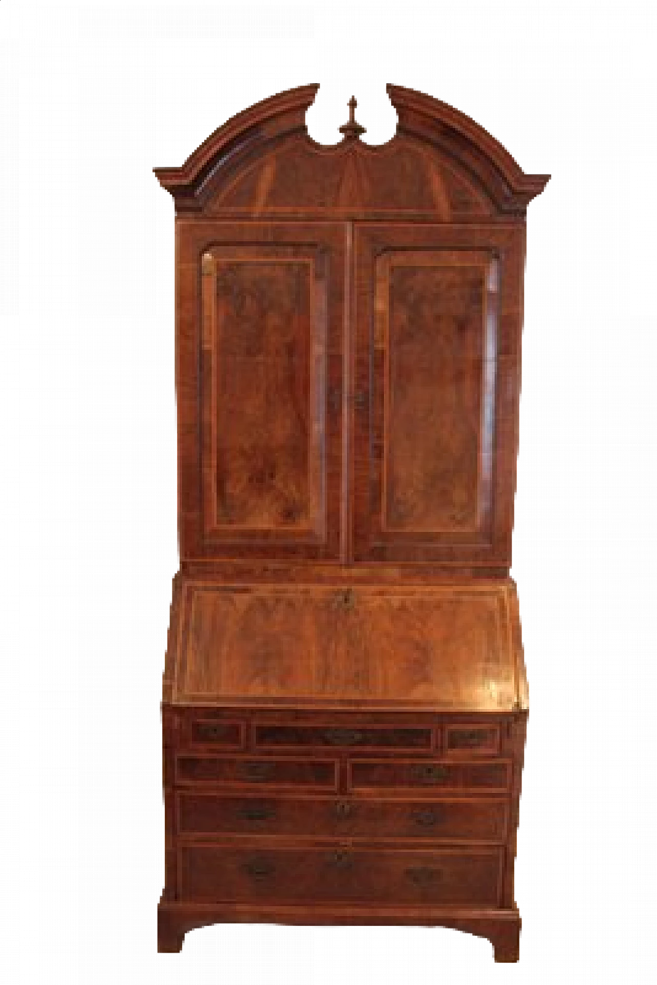 English Louis XVI solid oak secrétaire, late 18th century 14