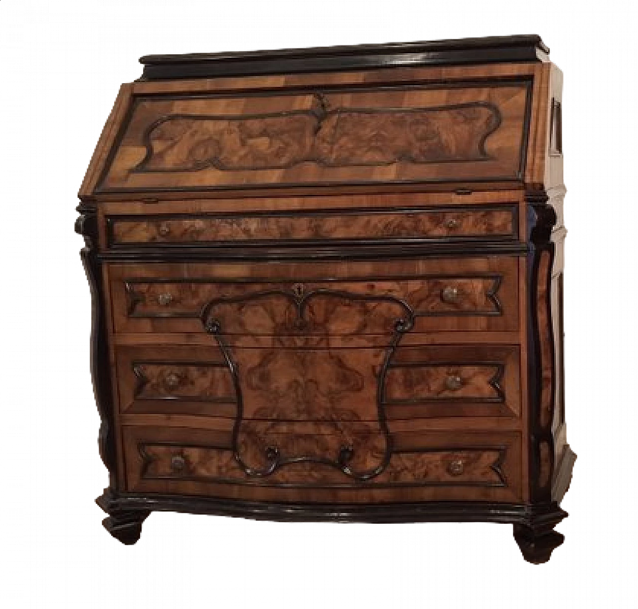 Louis XIV walnut dresser with flap, 18th century 29