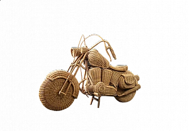 Harley Davidson rattan motorcycle by Tom Dixon for Habitat, 1980s