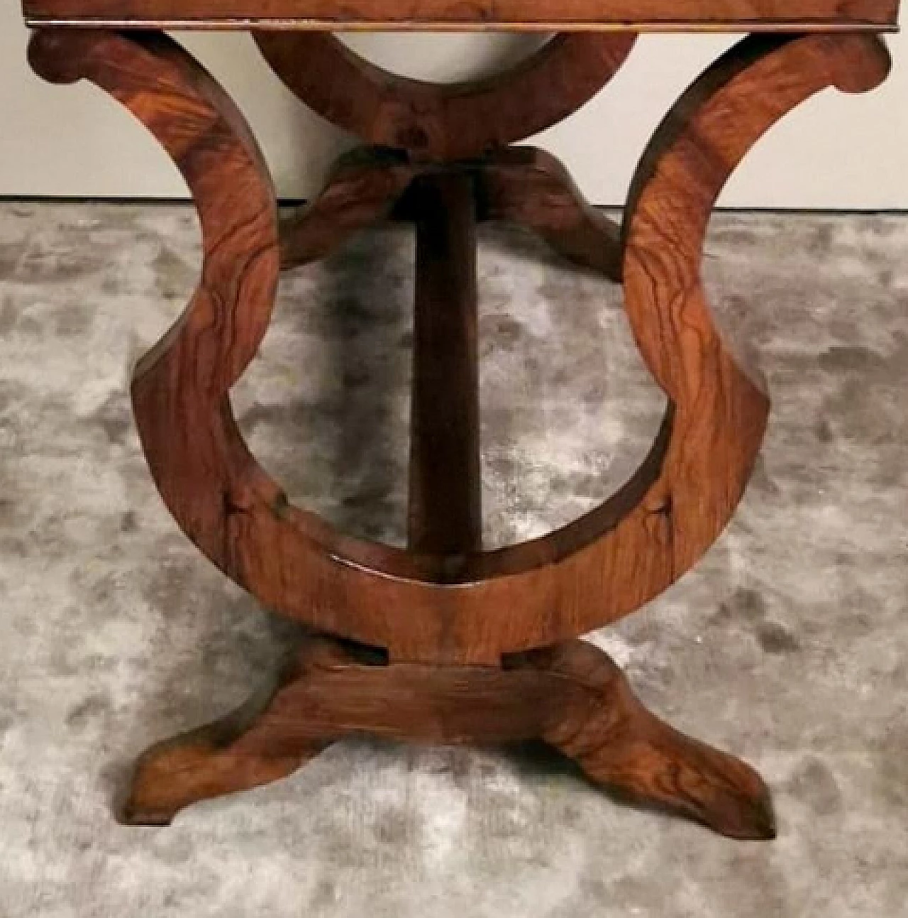 Biedermeir oak desk, late 19th century 10