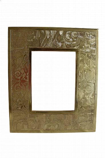 Cornice dorata in legno e oro 24K, anni '2000