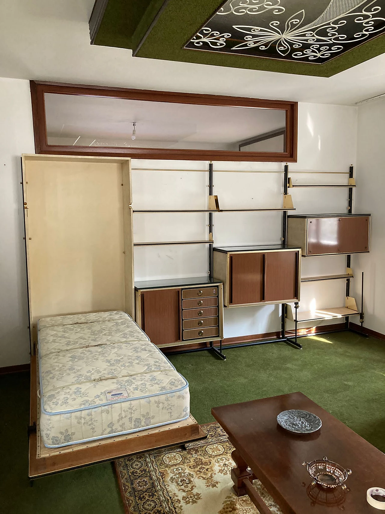 Modular bookcase and foldaway bed by Umberto Mascagni, 1950s 2
