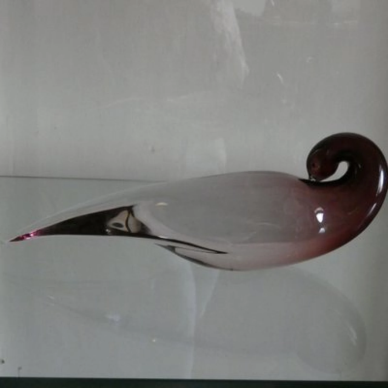 Statuetta di uccello in vetro di Murano di Alfredo Barbini, anni '70 3
