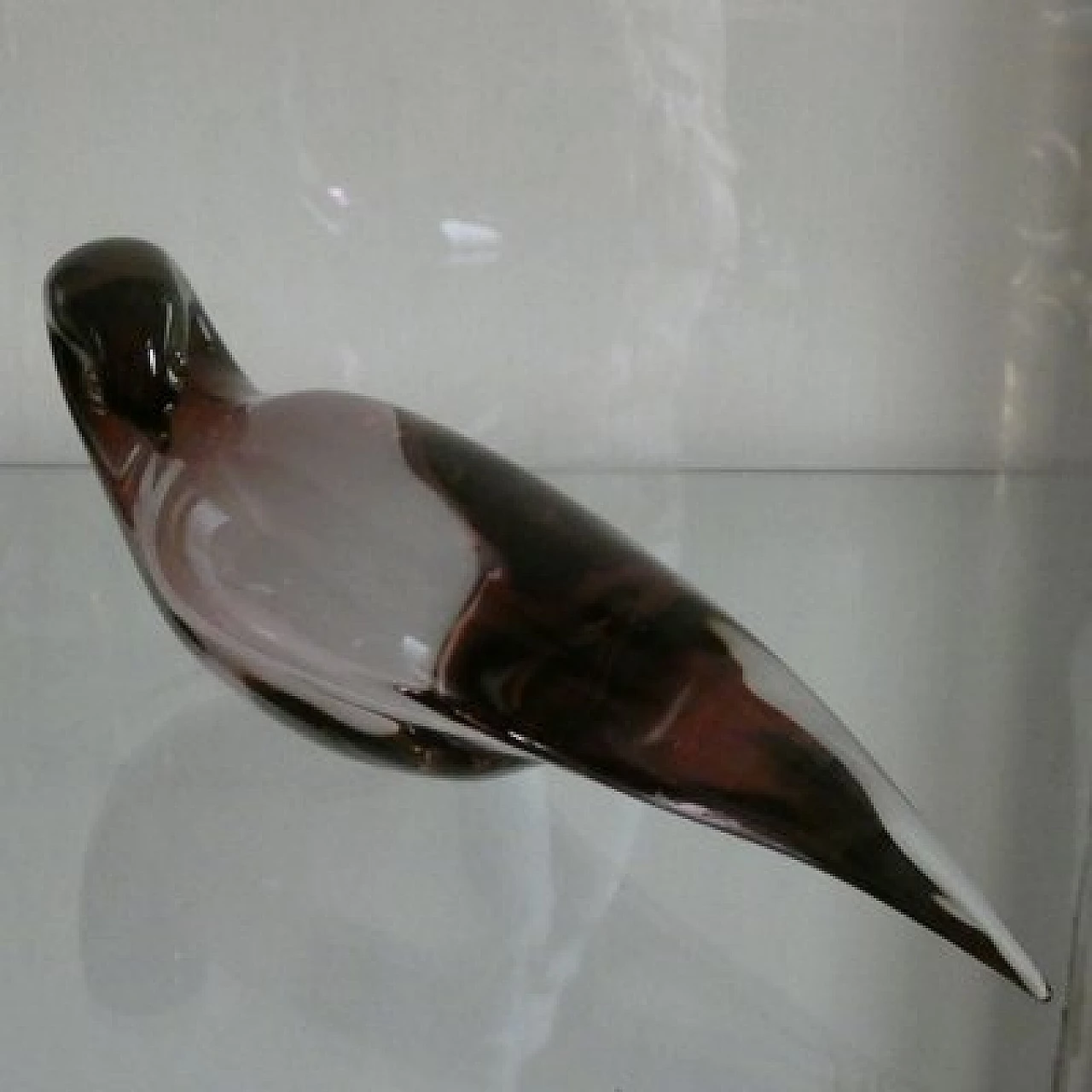Statuetta di uccello in vetro di Murano di Alfredo Barbini, anni '70 4