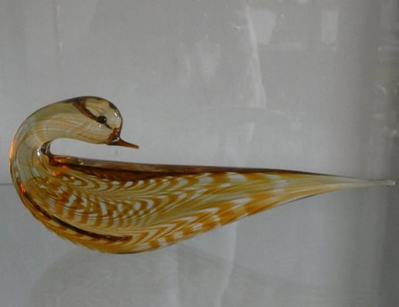 Statuina di uccello in vetro di Murano attribuita a Gino Cenedese, anni '60 1