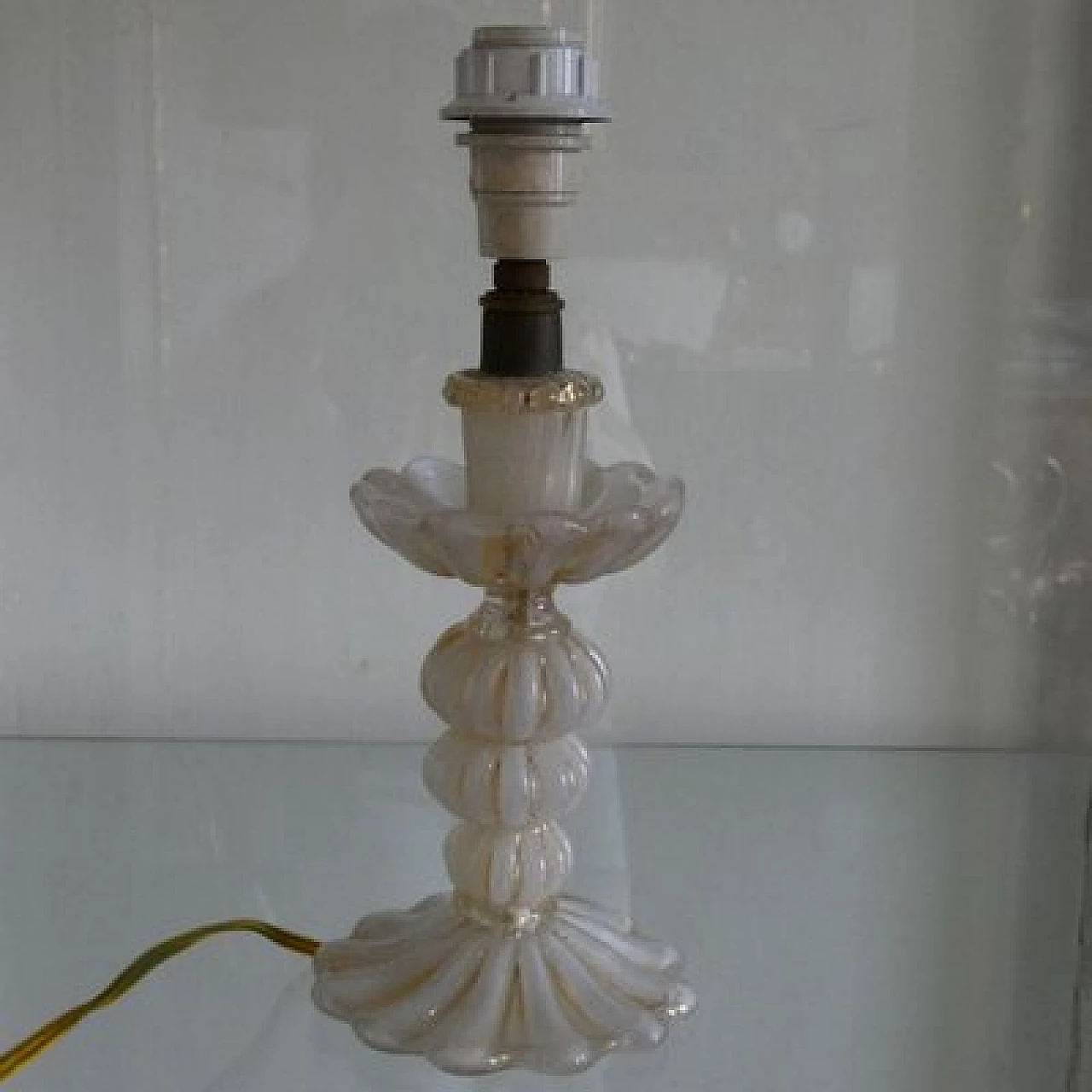 Lampada da tavolo in vetro di Murano di Ercole Barovier, anni '30 1