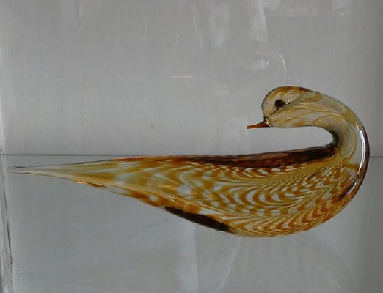 Statuina di uccello in vetro di Murano attribuita a Gino Cenedese, anni '60 2