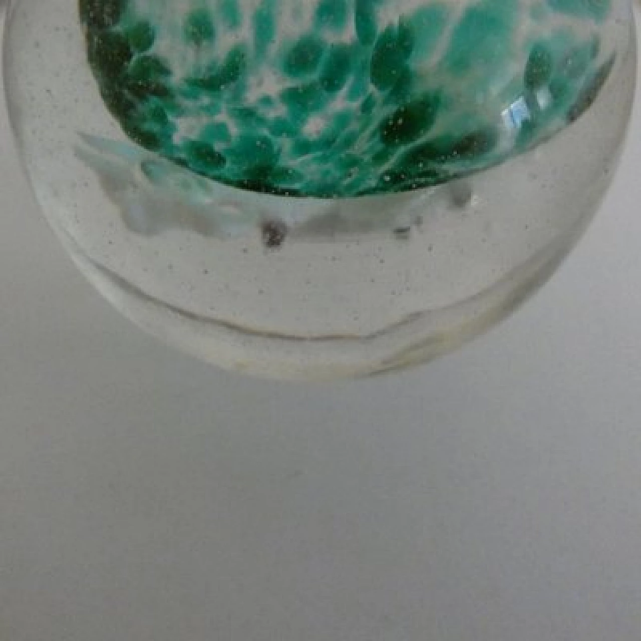 Fermacarte in vetro di Murano con calamaro bianco, anni '50 10