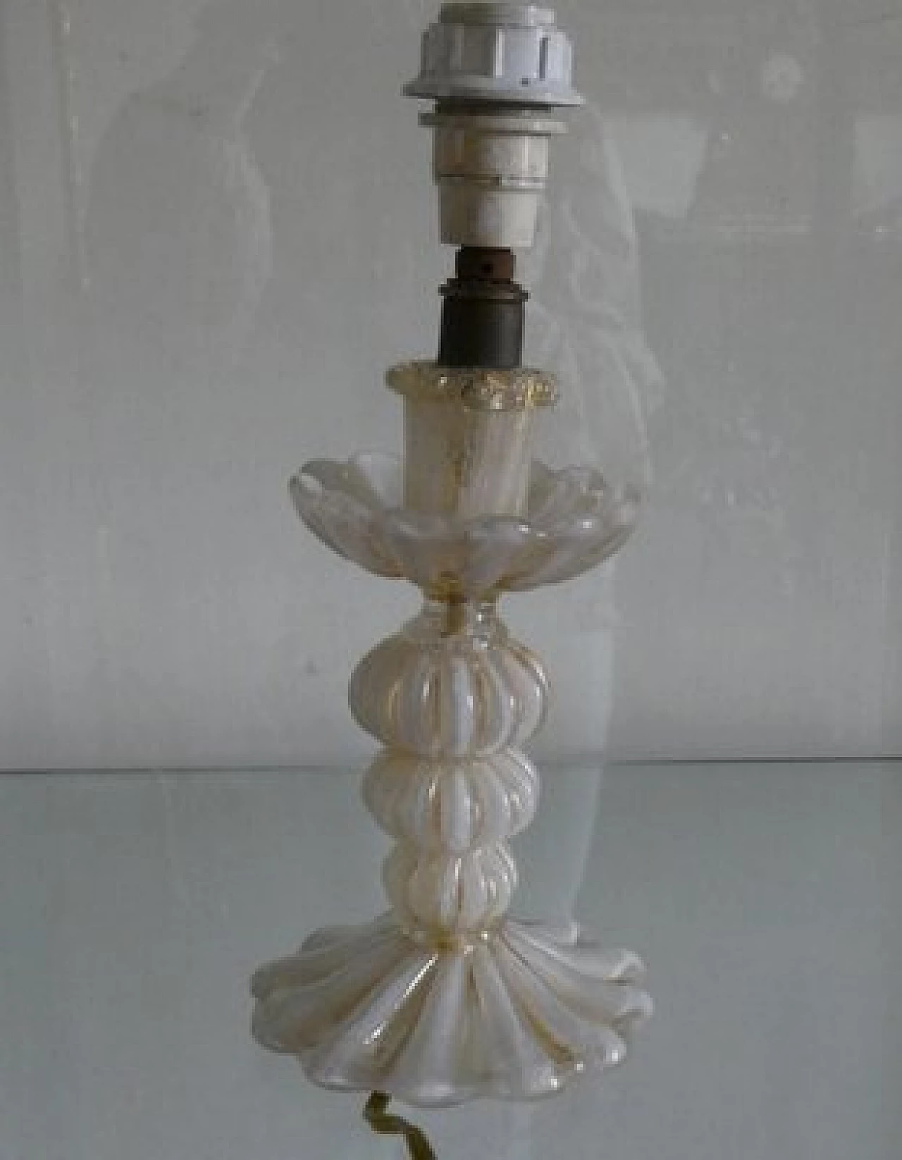 Lampada da tavolo in vetro di Murano di Ercole Barovier, anni '30 3