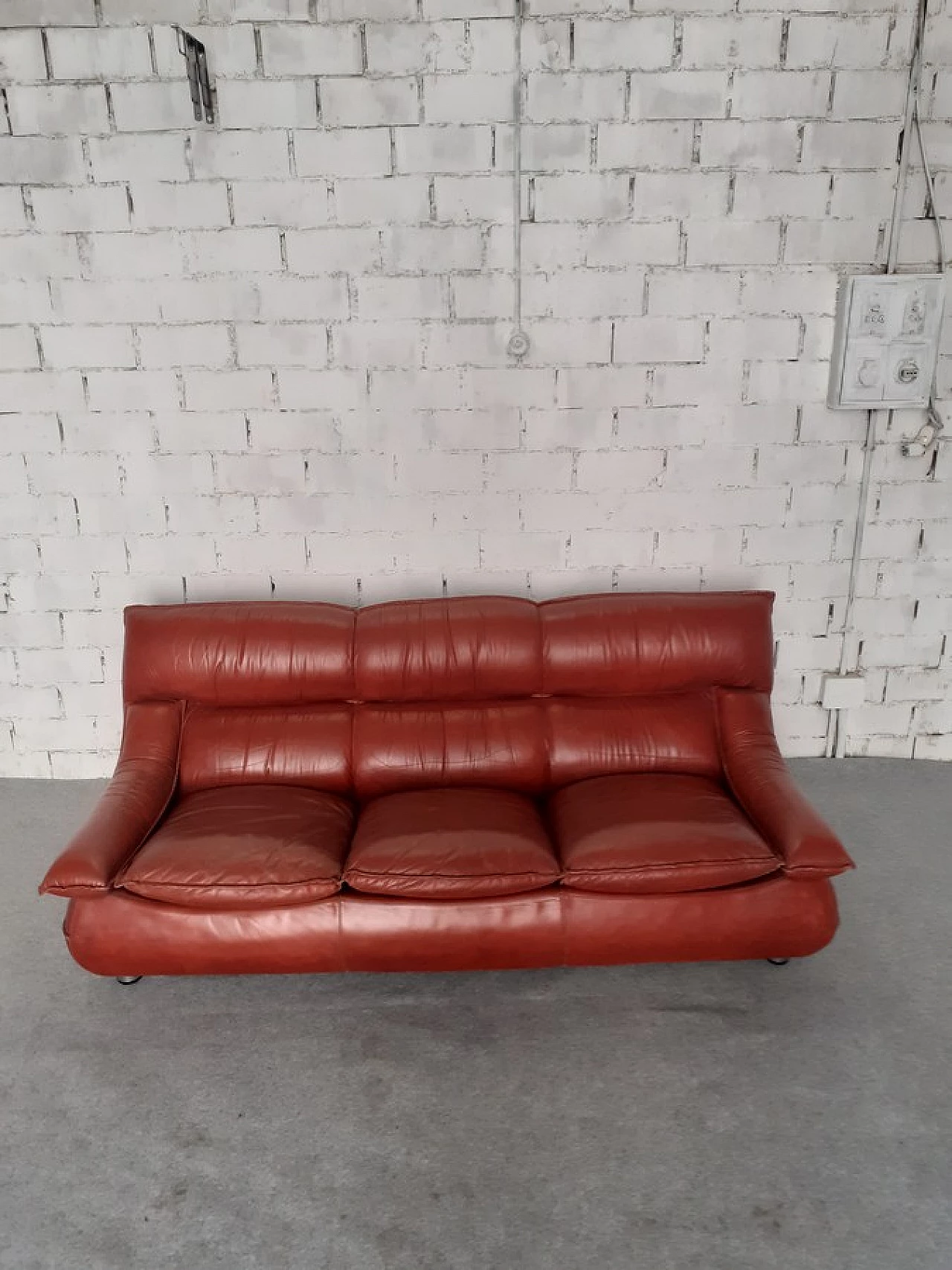 Leather sofa by Lev & Lev, 1970s 1