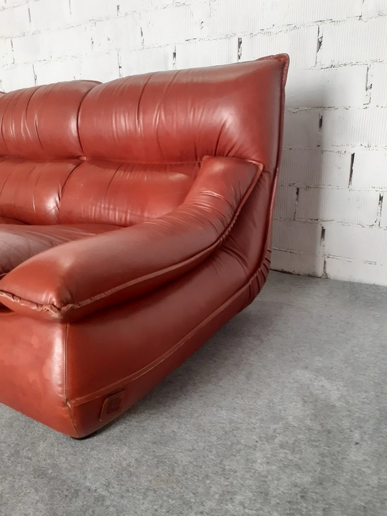 Leather sofa by Lev & Lev, 1970s 3