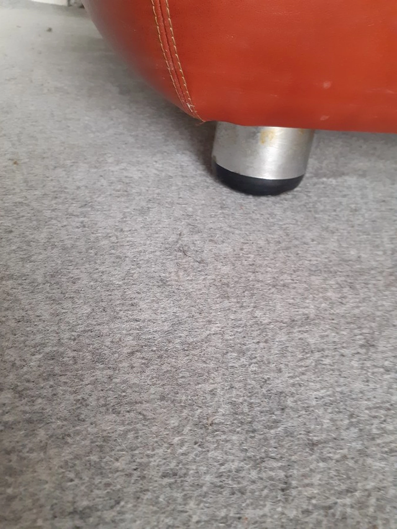 Divano in pelle di Lev & Lev, anni '70 5