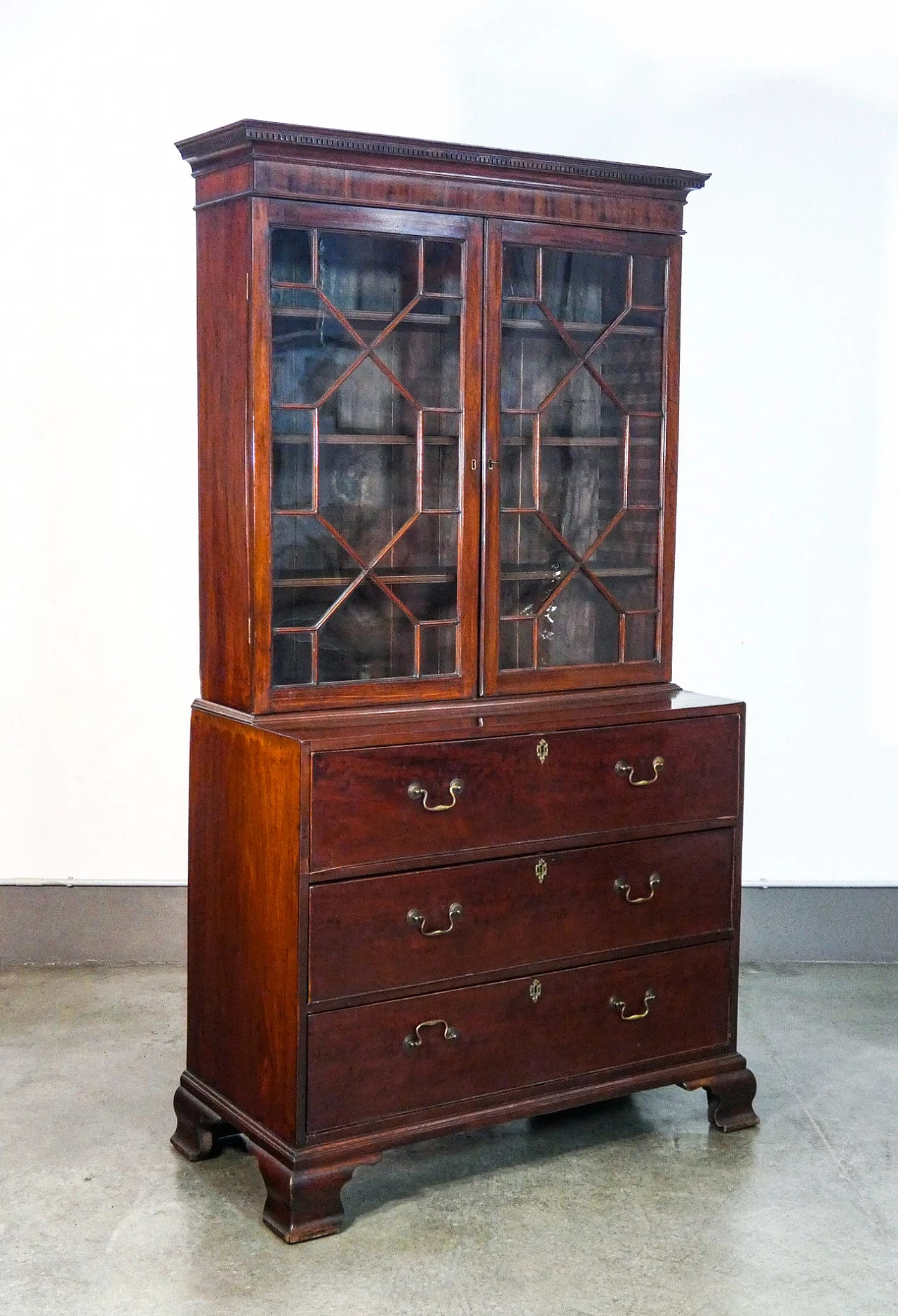 George III flap cabinet in mahogany wood, 18th century 3