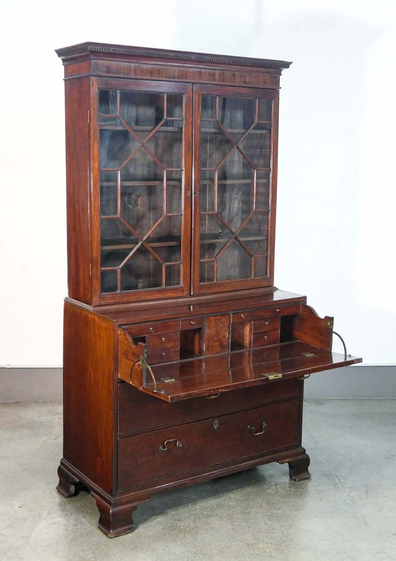 George III flap cabinet in mahogany wood, 18th century 4