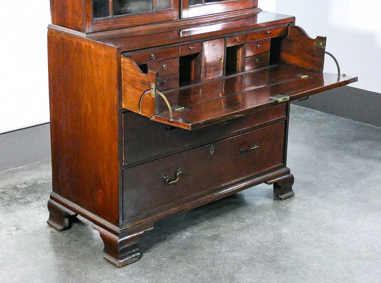 George III flap cabinet in mahogany wood, 18th century 5