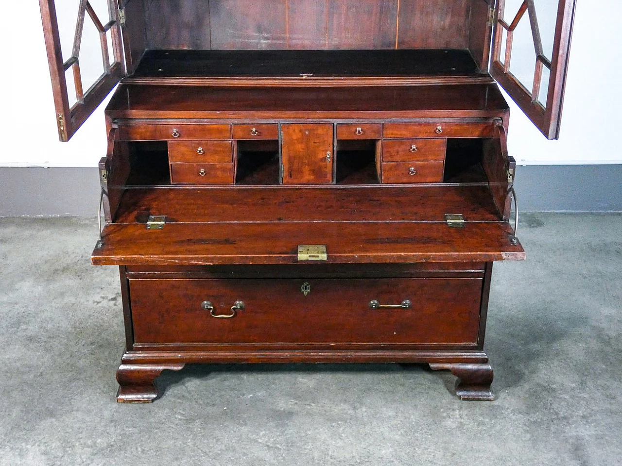 George III flap cabinet in mahogany wood, 18th century 8