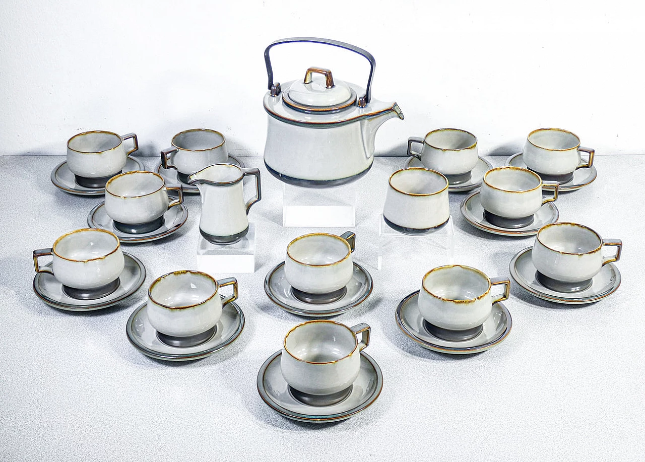 Servizio da tè Stonware per dodici persone di B&G Copenhagen 1