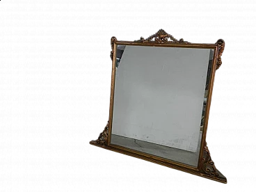 Carved and gilded fir frame mirror, 1940s