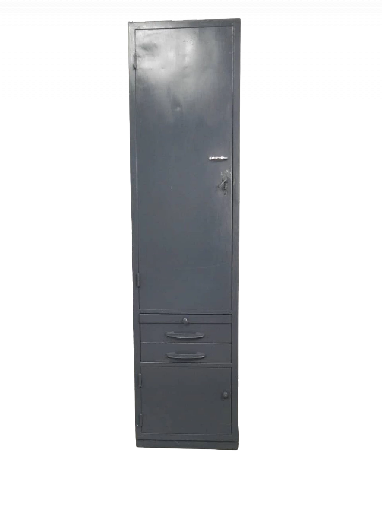 Iron cabinet with two drawers and doors, 1970s 13