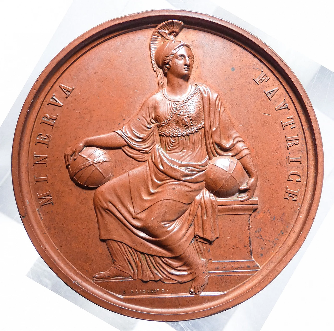 Bronze medal Charles Albert, Congress of Italian Scientists in Turin by Galeazzi Gaspare, 1840 2