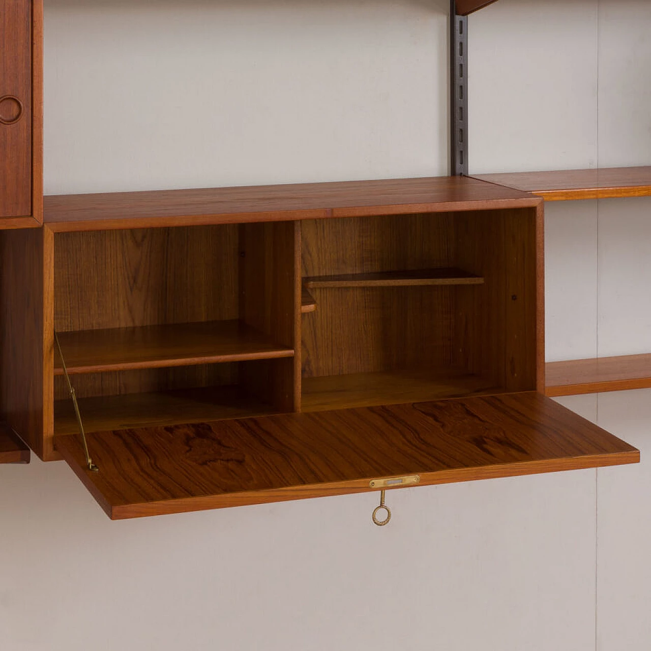 Danish modular teak bookcase by Kai Kristiansen for FM Møbler, 1960s 12