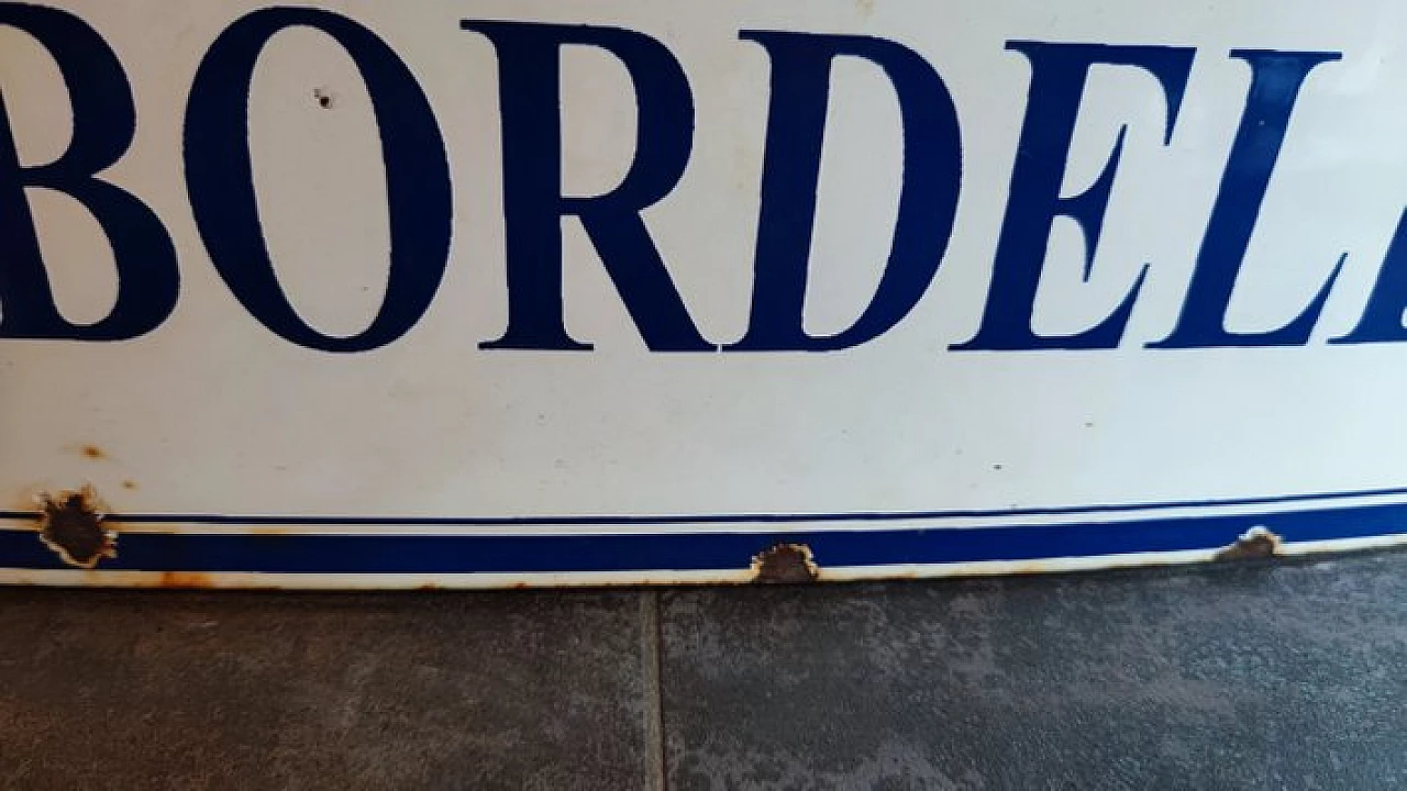 Insegna stradale in metallo smaltato, anni '30 3