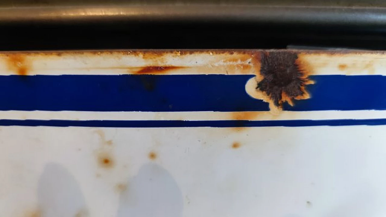 Insegna stradale in metallo smaltato, anni '30 5