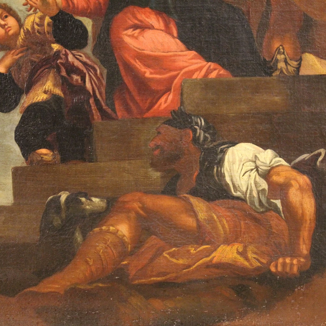 Painting of the Repudiation of Vasti, oil on canvas, 17th century 8