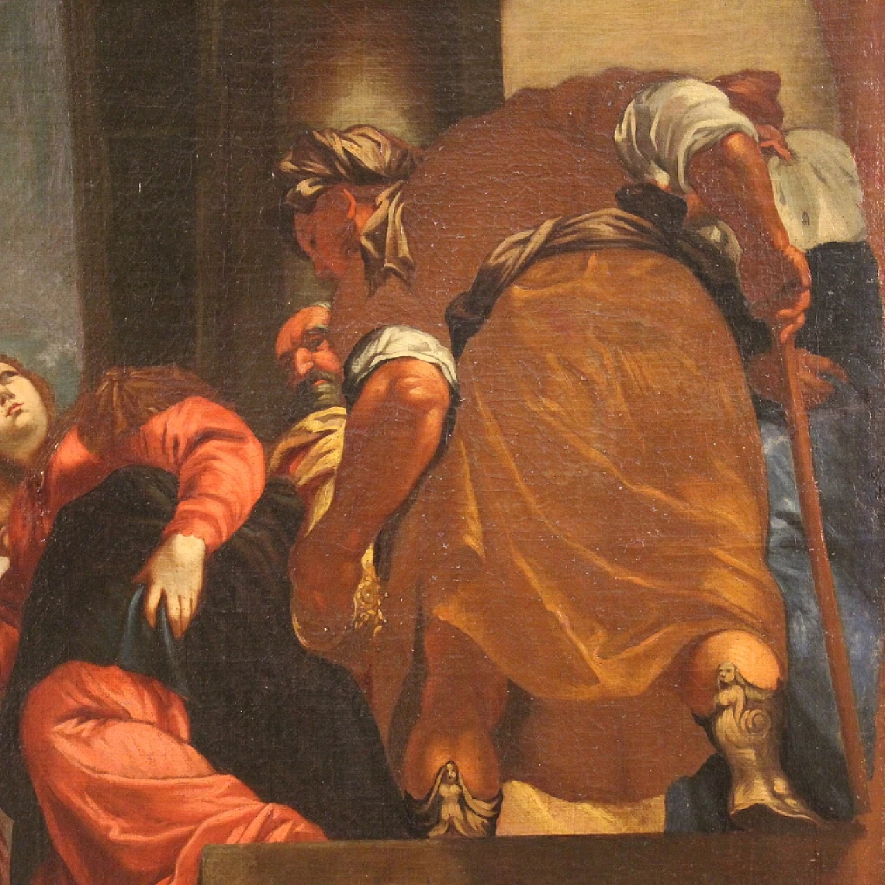 Painting of the Repudiation of Vasti, oil on canvas, 17th century 10