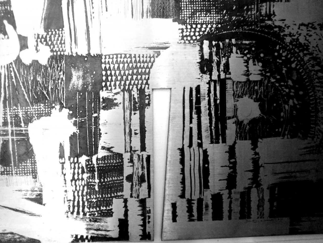 Zinc panel by Nerone and Patuzzi Gruppo NP2, 1970s 2