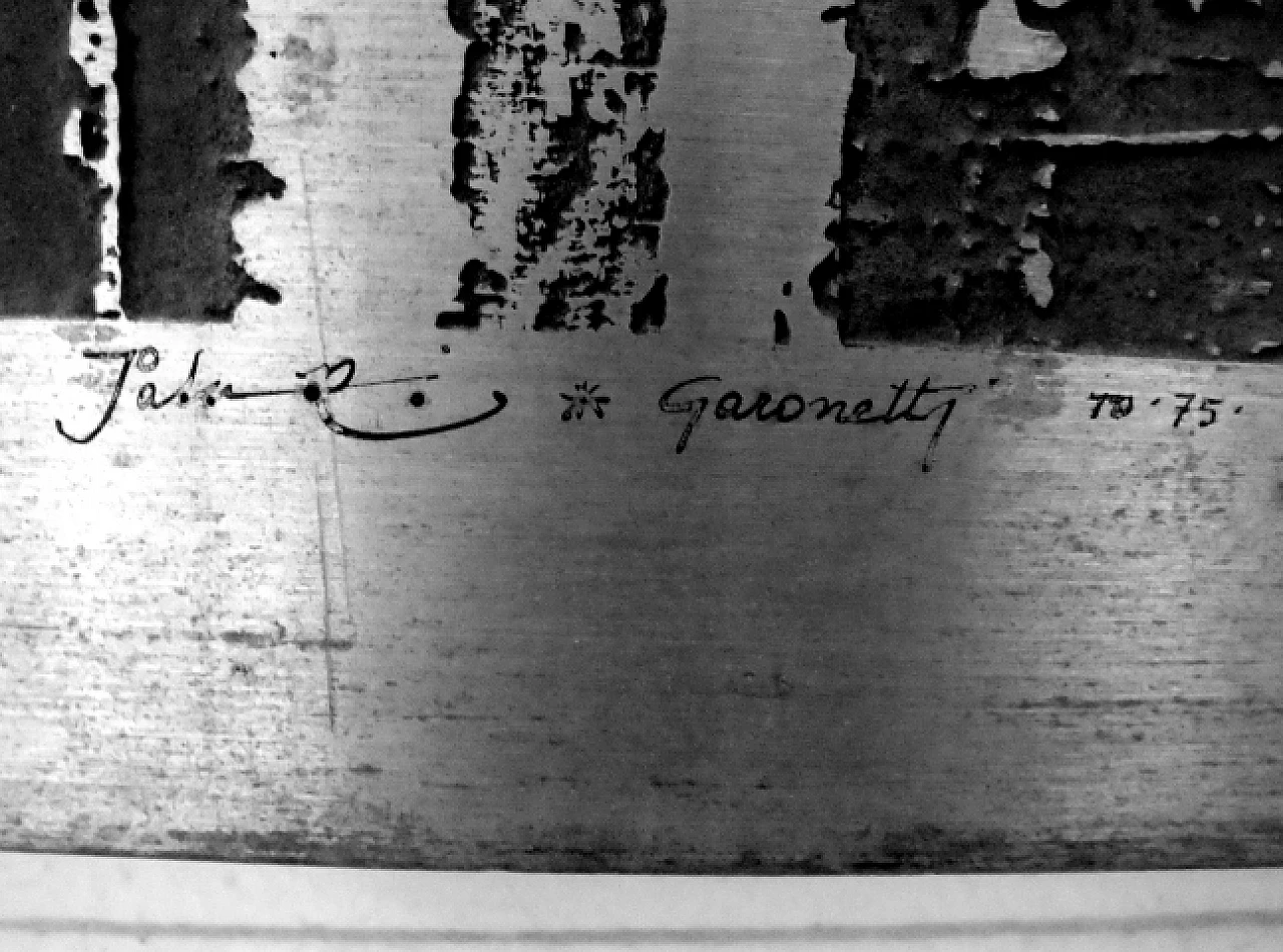 Zinc panel by Nerone and Patuzzi Gruppo NP2, 1970s 3