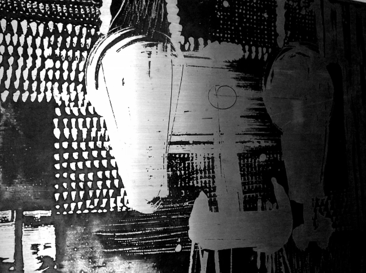 Zinc panel by Nerone and Patuzzi Gruppo NP2, 1970s 8