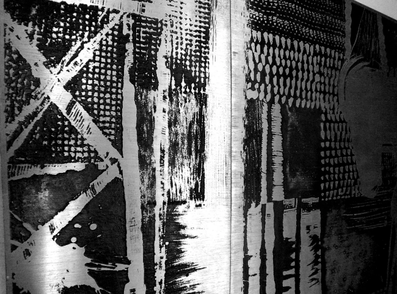 Zinc panel by Nerone and Patuzzi Gruppo NP2, 1970s 11