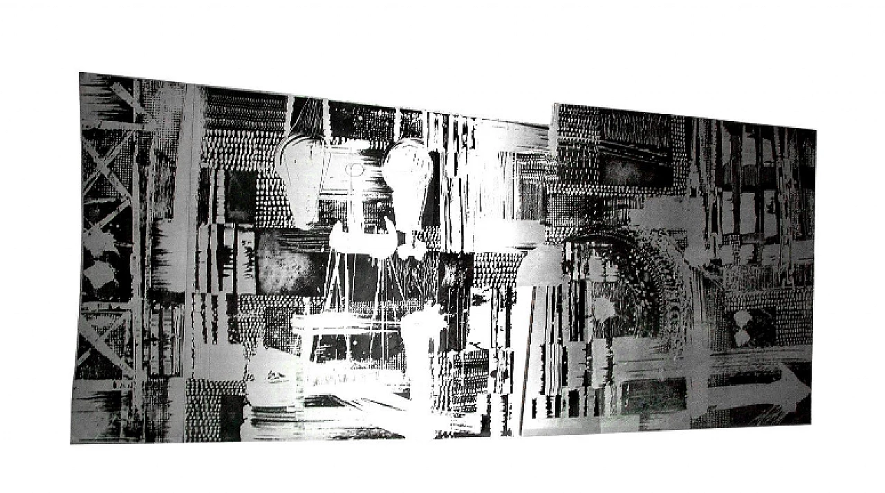 Zinc panel by Nerone and Patuzzi Gruppo NP2, 1970s 13