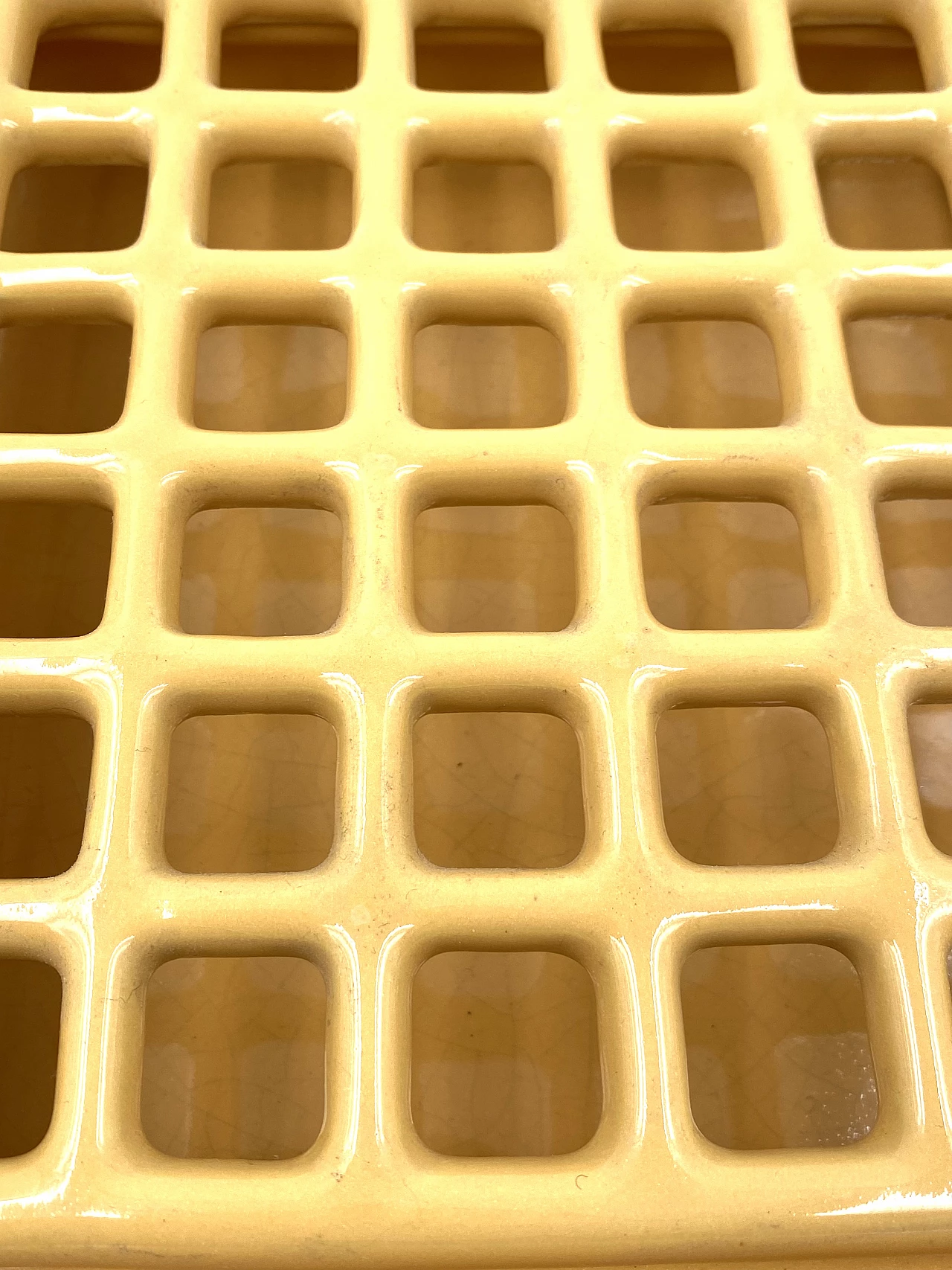 Posacenere in ceramica gialla di Franco Bucci, anni '70 6