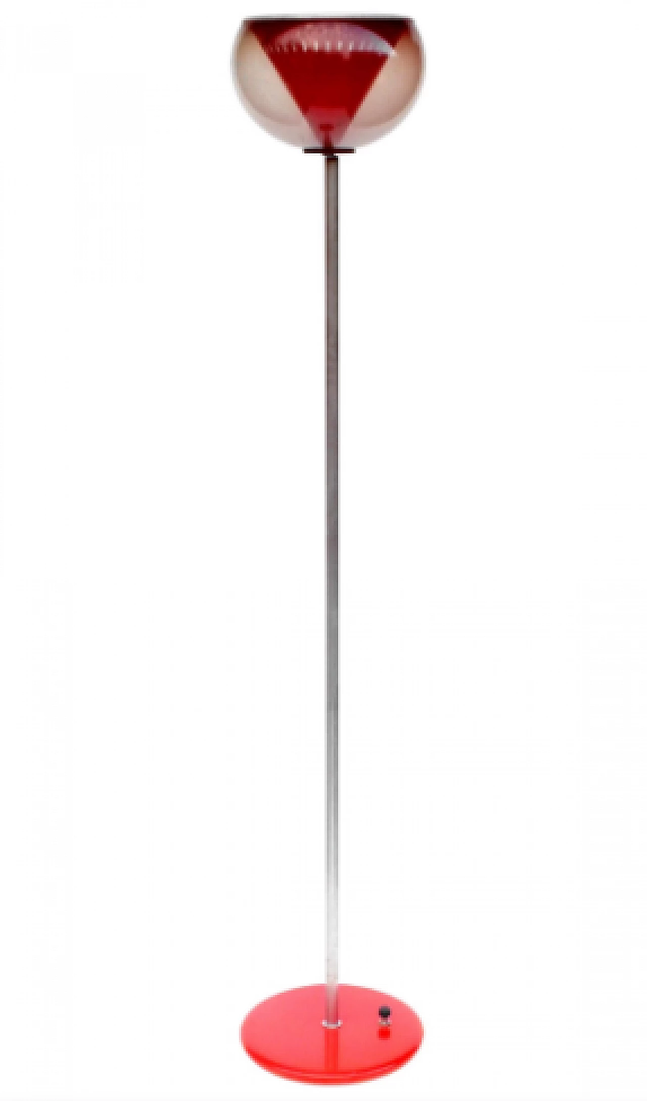 Metal and plexiglass floor lamp by Lampfer, 1960s 1