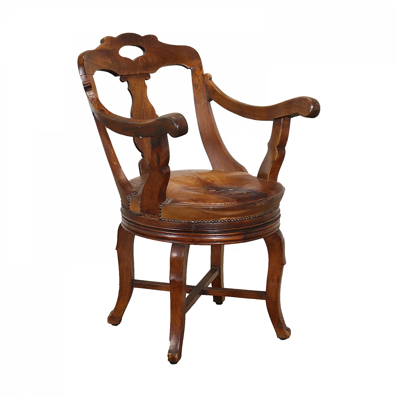 Louis Philippe style swivel armchair, 19th century 1