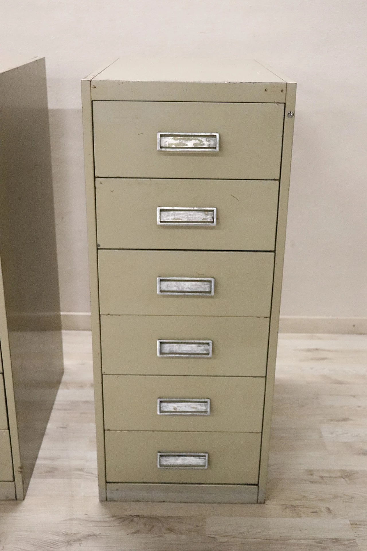 Pair of metal office dressers, 1970s 4