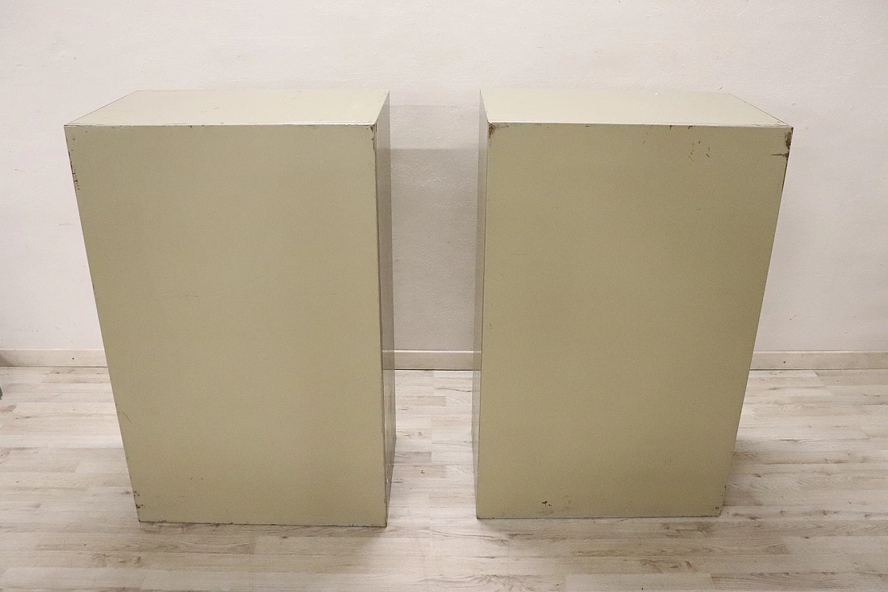 Pair of metal office dressers, 1970s 13