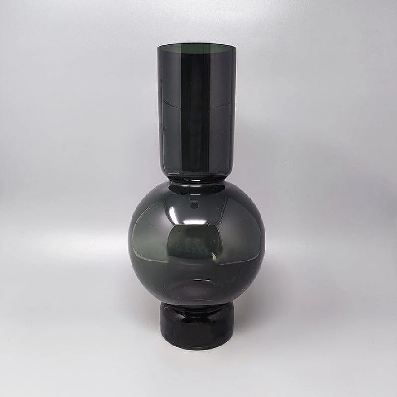 Dark green Murano glass vase by Ca' dei Vetrai, 1970s 1