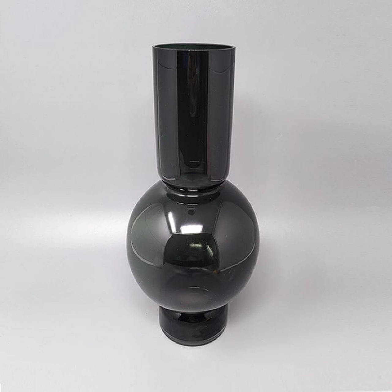 Dark green Murano glass vase by Ca' dei Vetrai, 1970s 2