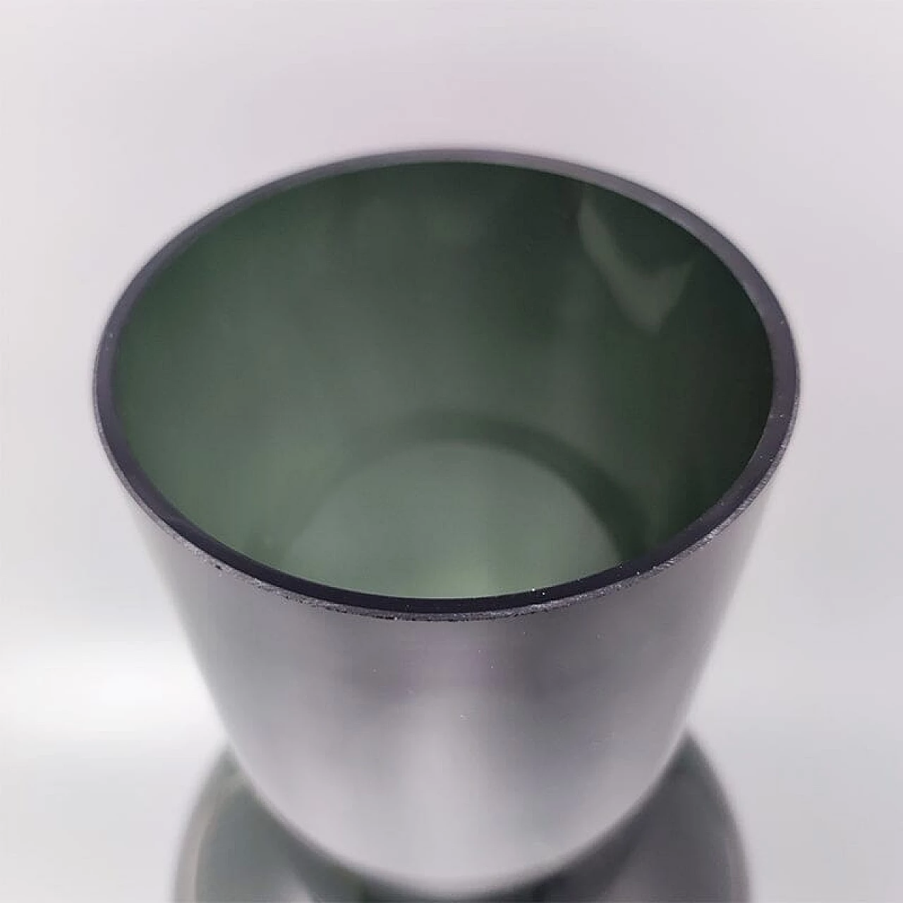 Dark green Murano glass vase by Ca' dei Vetrai, 1970s 3