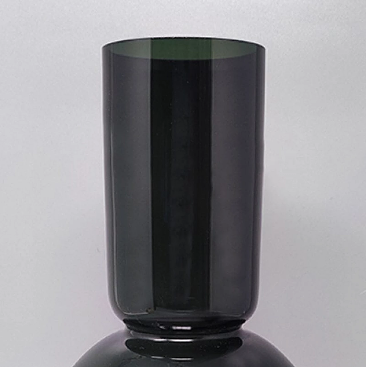 Dark green Murano glass vase by Ca' dei Vetrai, 1970s 4